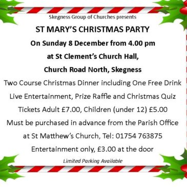 St Mary’s Christmas Party 8th Dec 2019