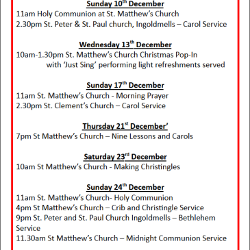 Christmas Services 2023